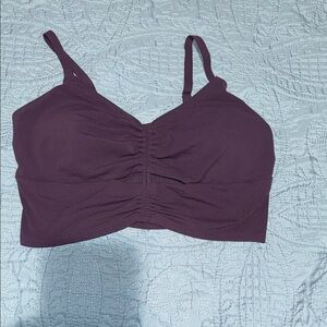 Athleta Deep Purple Ruched Bralette